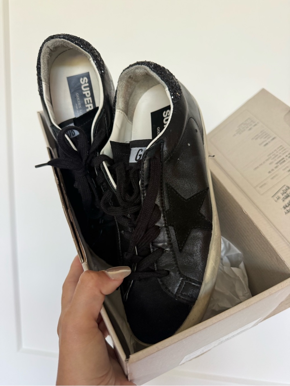 Golden Goose Super Star Black Sneakers